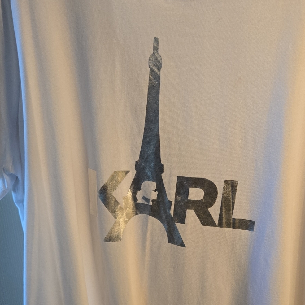 Karl Lagerfeld Paris Icon Tee in White